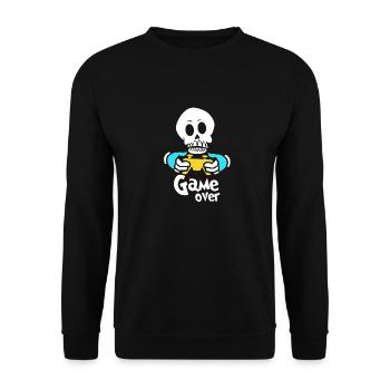 Skull skull skull skeleton gift - Unisex Sweatshirt - black - Front - Alina (178cm) & Michal (187cm)