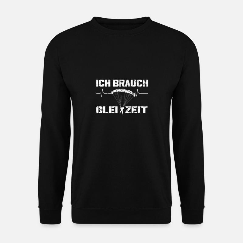 Paragliding Gleitschirm lustiges Motiv Geschenk - Unisex Pullover - Schwarz