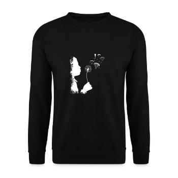Pilote cadeau parapente parapente pissenlit - Sweat-shirt Unisexe - noir - Devant - Alina (178cm) & Michal (187cm)