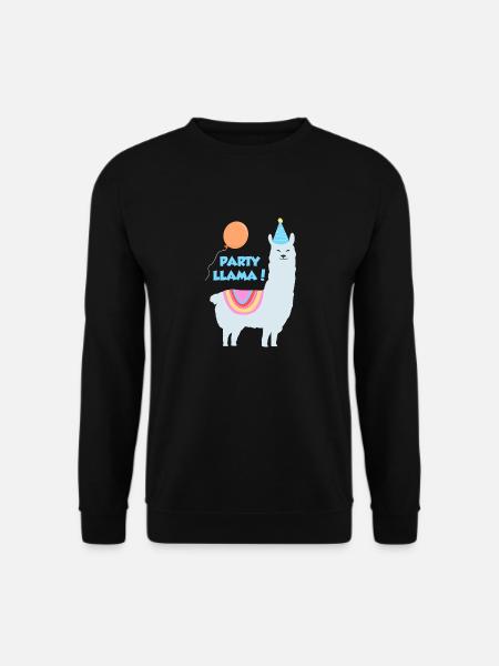 Party llama - Unisex Sweatshirt - black