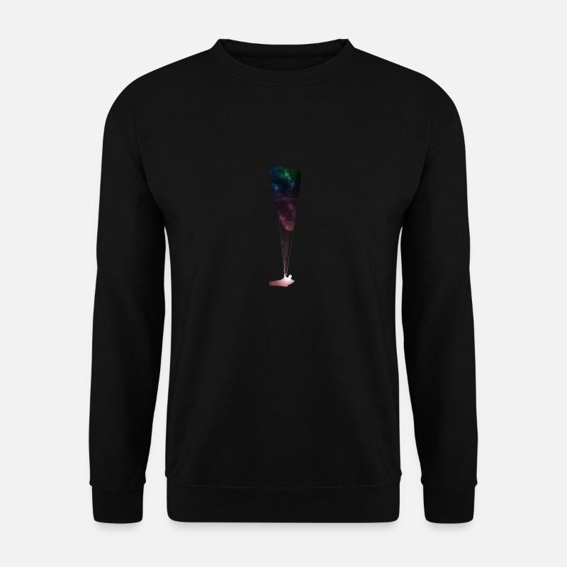 Pilote de l'espace cadeau parapente parapente - Sweat-shirt Unisexe - noir