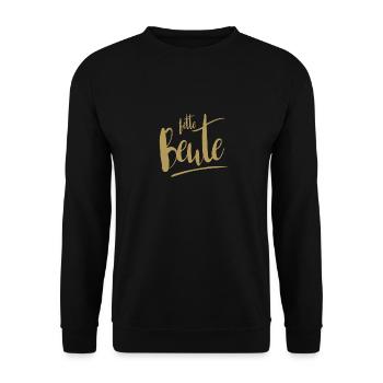 fette Beute - Unisex Pullover - Schwarz - Vorne - Alina (178cm) & Michal (187cm)