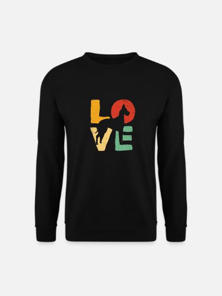 Love Great Dane Shirt - Cadeau d'amant de chien Great Dane - Sweat-shirt Unisexe - noir