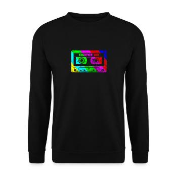 Cassette Vintage Retro Music Eighties Mix - Sweat-shirt Unisexe - noir - Devant - Alina (178cm) & Michal (187cm)
