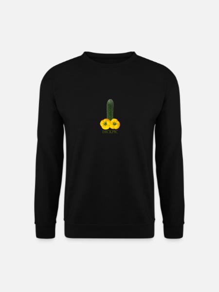 Vegan Dickpic lustig - Unisex Pullover - Schwarz