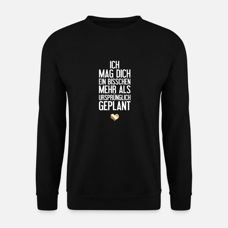 Romantische Liebeserklärung - Unisex Pullover - Schwarz