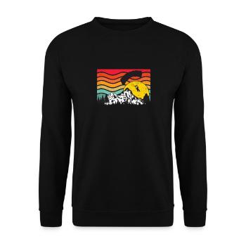 Parapente Parapente Parapente Retro - Sweat-shirt Unisexe - noir - Devant - Alina (178cm) & Michal (187cm)