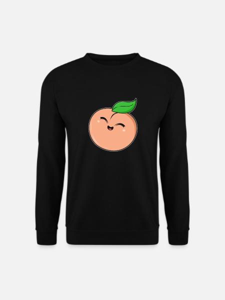 Cute peach face - Unisex Sweatshirt - black