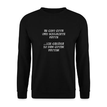 diet losing weight funny pregnancy sport tshirt - Unisex Sweatshirt - black - Front - Alina (178cm) & Michal (187cm)