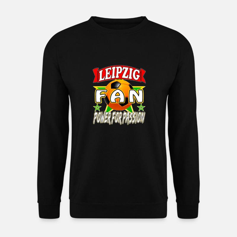 Fussball Leipzig Fan Power for passion - Unisex Pullover - Schwarz