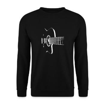 Cadeau de guitare, conception de musique, conception de conception de musicien - Sweat-shirt Unisexe - noir - Devant - Alina (178cm) & Michal (187cm)