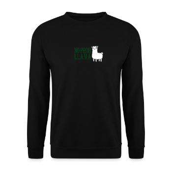 Kein Prob Lama Spanisches Lama - Unisex Pullover - Schwarz - Vorne - Alina (178cm) & Michal (187cm)