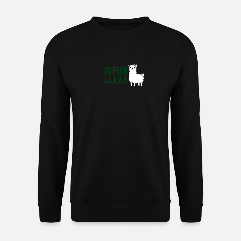 No Prob Llama Spanish Llama - Unisex Sweatshirt - black