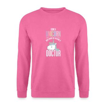docteur, médecin, médecine, étudiant, doctorat - Sweat-shirt Unisexe - rose - Devant