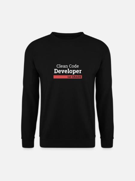 "Clean Code Developer second grade" | Programmer - Unisex Pullover - Schwarz