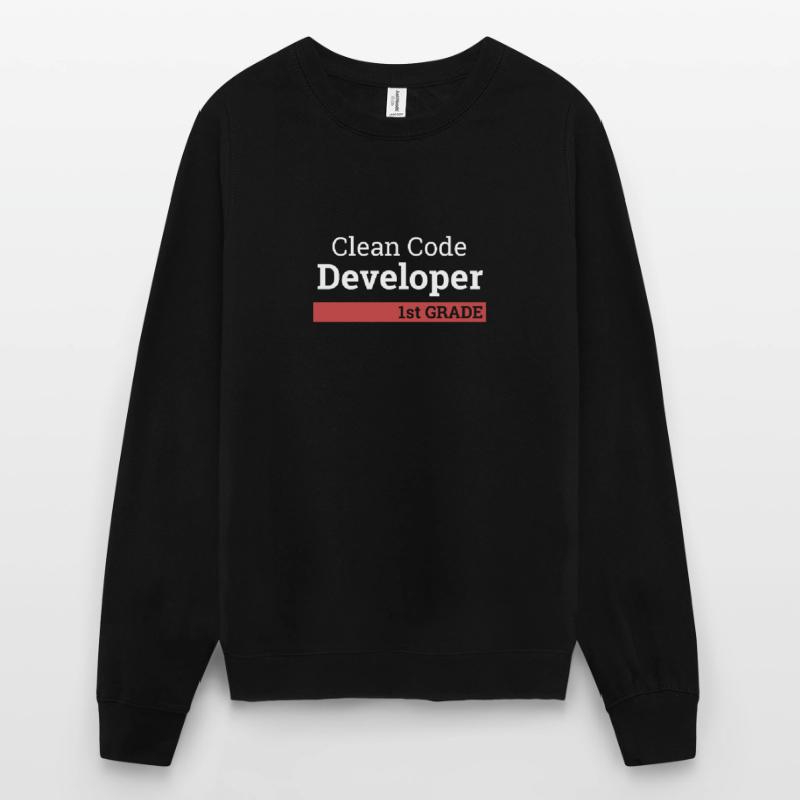 « Clean Code Developer second grade » | Programmer Sweat-shirt Unisexe