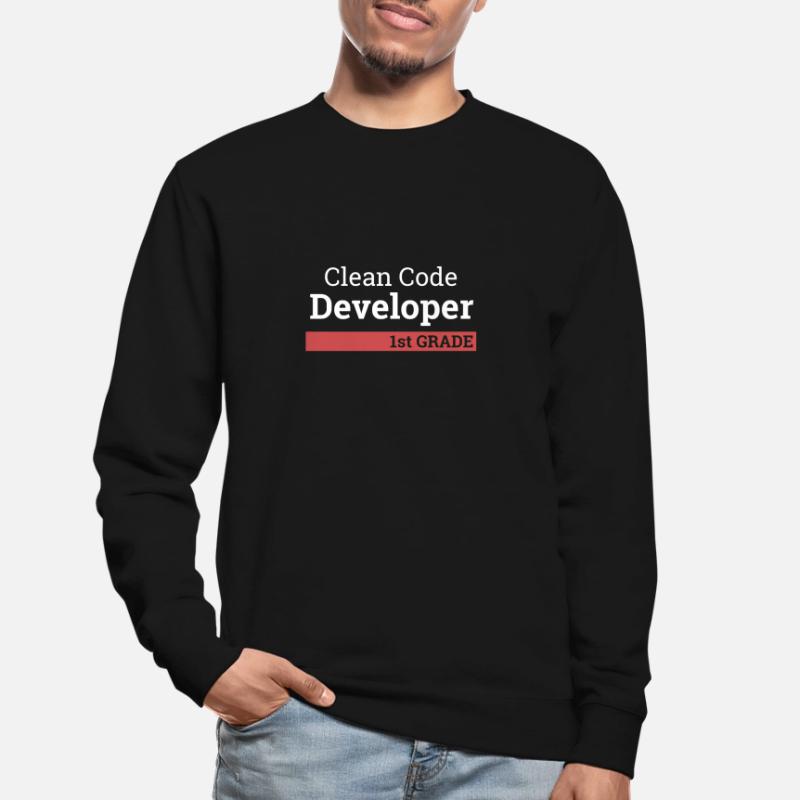 « Clean Code Developer second grade » | Programmer Sweat-shirt Unisexe