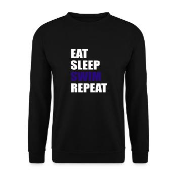 Cadeau de natation - Sweat-shirt Unisexe - noir - Devant - Alina (178cm) & Michal (187cm)