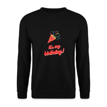 C'est mon anniversaire! - Sweat-shirt Unisexe - noir - Devant - Alina (178cm) & Michal (187cm)