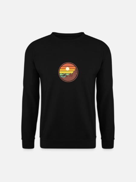 Bikepacking vintage | Vélo de cyclo-cross gravel - Sweat-shirt Unisexe - noir