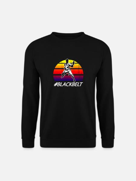Martial Arts Karate Black Belt design print - Unisex Sweatshirt - black