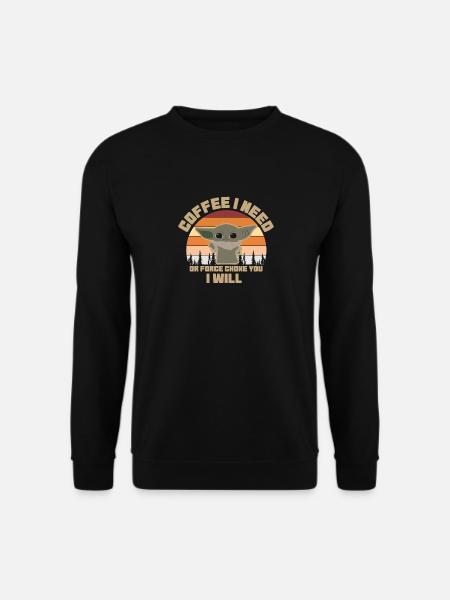 Coffee I need Funny Coffee Saying - Unisex Sweatshirt - black