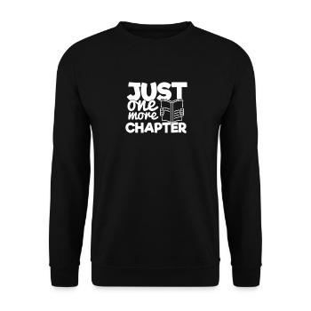 Book Lover Citation Juste un livre de plus - Sweat-shirt Unisexe - noir - Devant - Alina (178cm) & Michal (187cm)