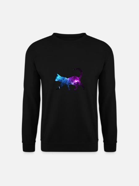 Galaxy Cat - Universum Katze - Unisex Pullover - Schwarz