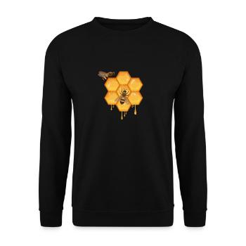 Bees and beekeepers - Unisex Sweatshirt - black - Front - Alina (178cm) & Michal (187cm)