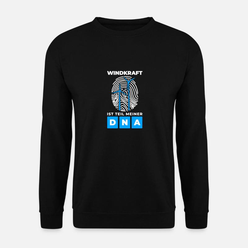 Windpark Windrad Windkraft - Meine DNA - Unisex Pullover - Schwarz