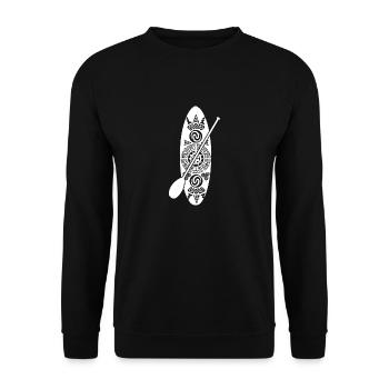 Stand Up Paddeling Paddleboard - Unisex Pullover - Schwarz - Vorne - Alina (178cm) & Michal (187cm)