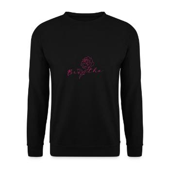 Tattoo rose - Unisex Sweatshirt - black - Front - Alina (178cm) & Michal (187cm)