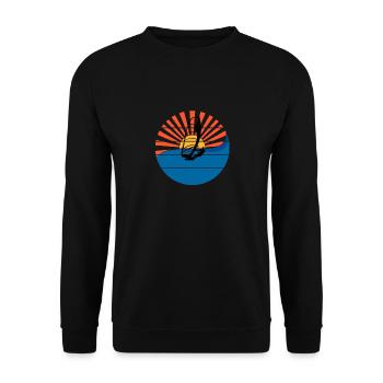 Windsurfer Sunset Windsurfing Windsurfing Gift - Unisex Sweatshirt - black - Front - Alina (178cm) & Michal (187cm)