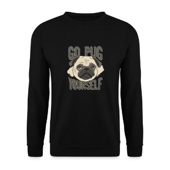 Allez vous carlin - Sweat-shirt Unisexe - noir - Devant - Alina (178cm) & Michal (187cm)