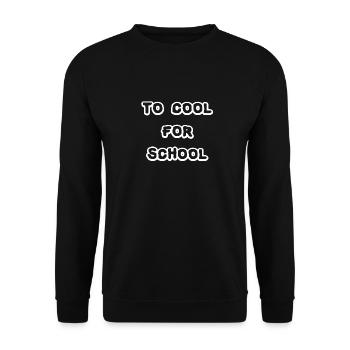 Cool Schule - Unisex Pullover - Schwarz - Vorne - Alina (178cm) & Michal (187cm)
