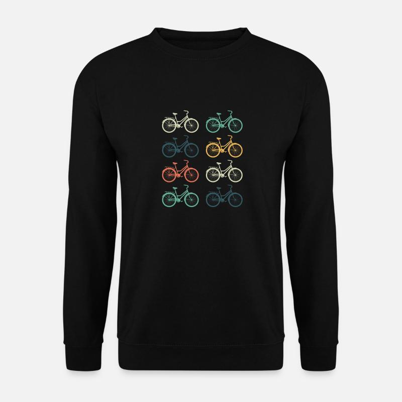 Retro Fahrräder - Unisex Pullover - Schwarz
