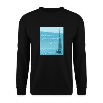 Funny saying sailing sailor skipper gift - Unisex Sweatshirt - black - Front - Alina (178cm) & Michal (187cm)