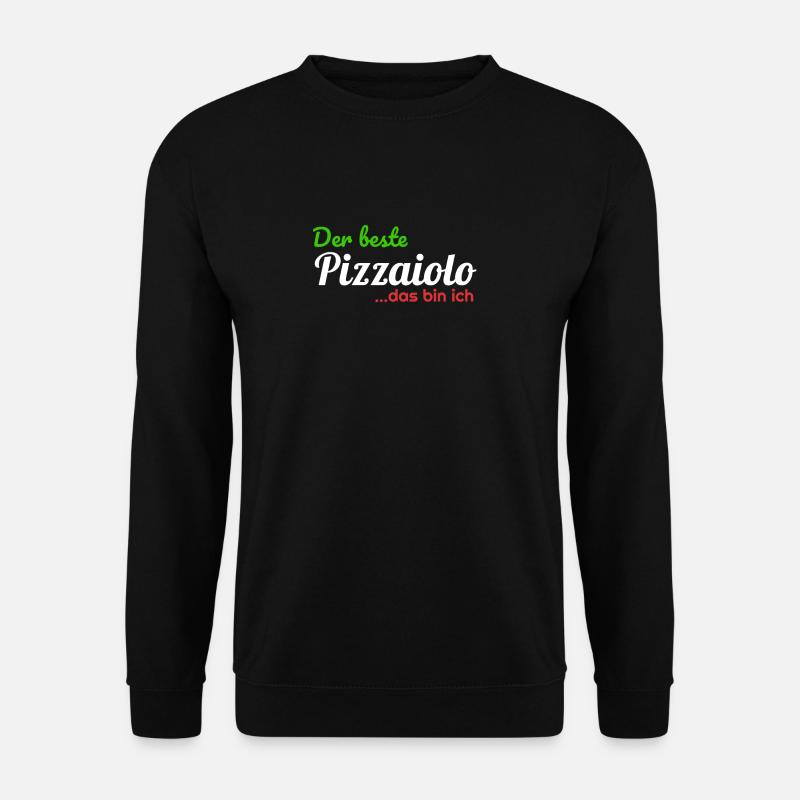 Der Beste Pizzaiolo...das bin ich grafik pizza des - Unisex Pullover - Schwarz