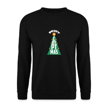 Bitcoin BTH Crypto Krypto Blockchain Hodl Hodler - Unisex Pullover - Schwarz - Vorne - Alina (178cm) & Michal (187cm)