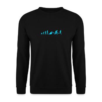 Triathlon Evolution Herren Männer - Unisex Pullover - Schwarz - Vorne - Alina (178cm) & Michal (187cm)