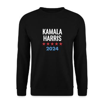 KAMALA HARRIS 2024 - Unisex Sweatshirt - black - Front - Alina (178cm) & Michal (187cm)