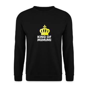 King Of Mimimi Heulsuse Nörgler Ausrede - Unisex Pullover - Schwarz - Vorne - Alina (178cm) & Michal (187cm)