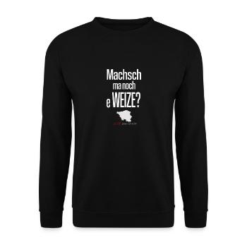 Saarland Saarländer Spruch saarländisch Geschenk - Unisex Pullover - Schwarz - Vorne - Alina (178cm) & Michal (187cm)