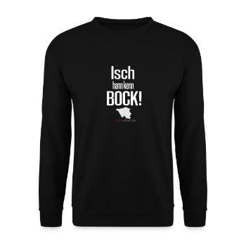 Saarland Saarländer witziger Spruch kein bock - Unisex Pullover - Schwarz - Vorne - Alina (178cm) & Michal (187cm)