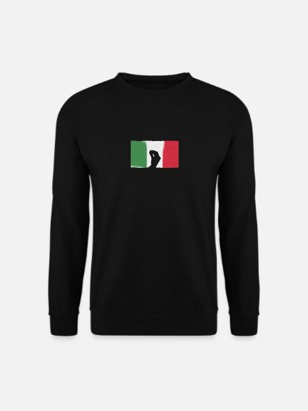 Capisci Italie geste de la main drapeau italien drôle - Sweat-shirt Unisexe - noir