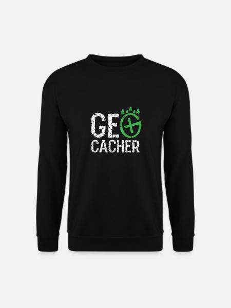 geocaching, cache, gps, geocache, geocacher, logbu - Unisex Sweatshirt - black