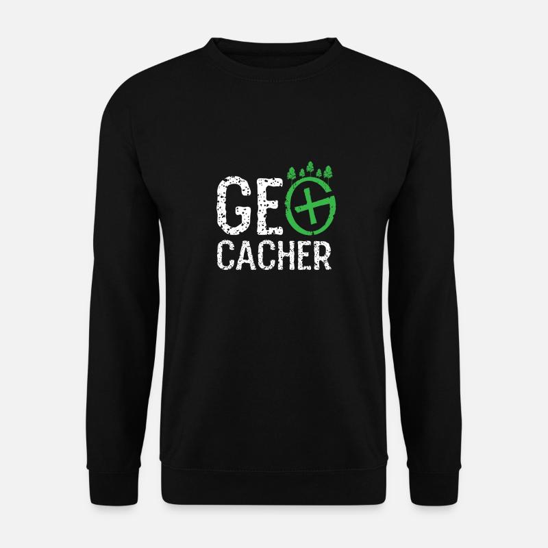 geocaching, cache, gps, geocache, geocacher, logbu - Unisex Pullover - Schwarz
