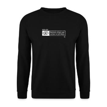 Scp 173 - secure contain protect scp foundation - Unisex Sweatshirt - black - Front - Alina (178cm) & Michal (187cm)