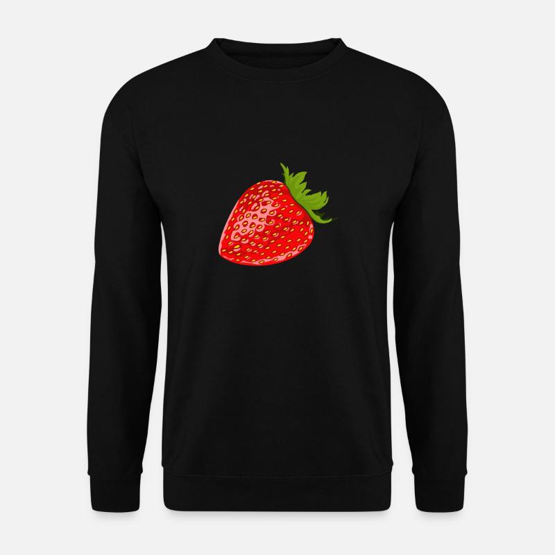 Erdbeer-Geschenk-Design, Obst-Design, Art-Design - Unisex Pullover - Schwarz