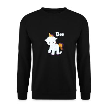 Costume de licorne d’Halloween - Sweat-shirt Unisexe - noir - Devant - Alina (178cm) & Michal (187cm)